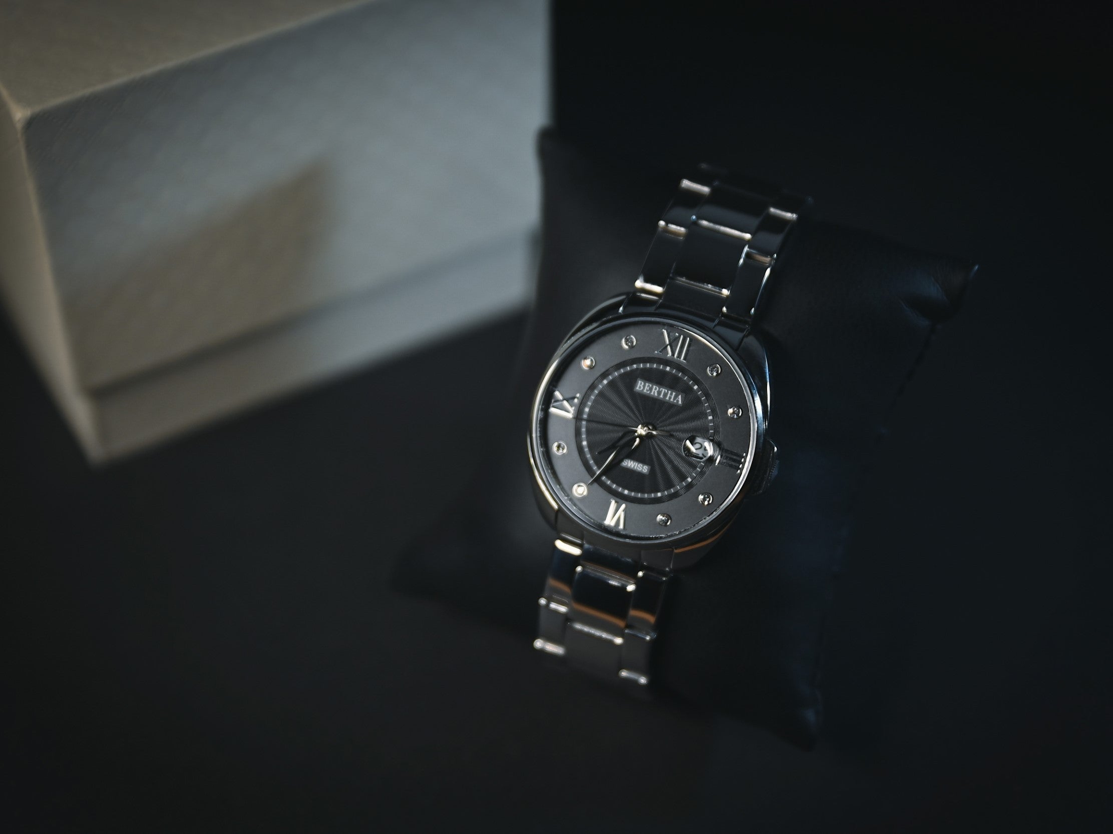 Bertha Clara Leather-Band Watch